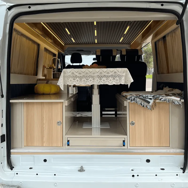 Compact camping pods installation
